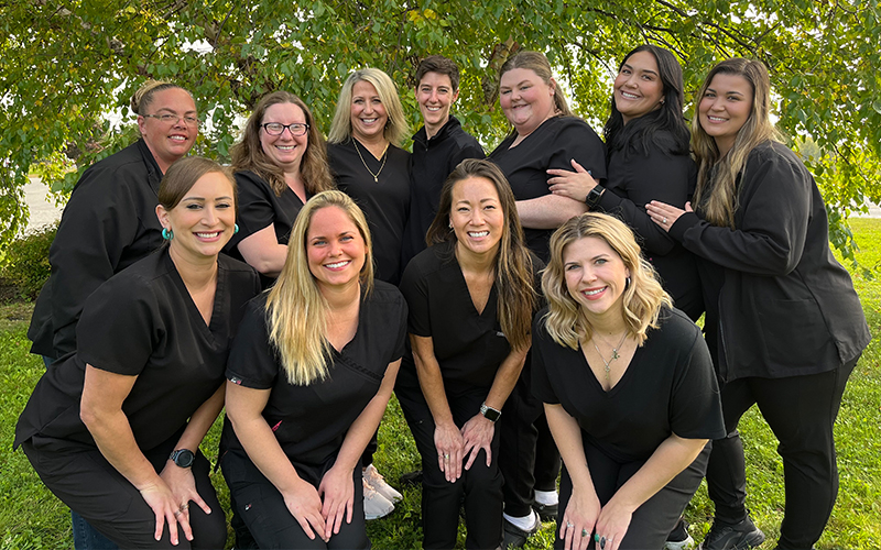 Smiling Bangor dental team members at Creative Dental Solutions